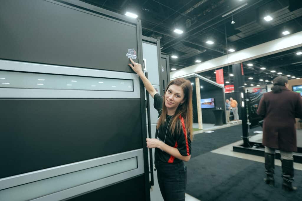 Calgary Garage Door Fix team at trade show