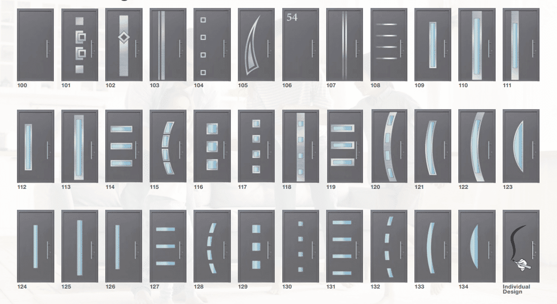 Ryterna entry door standard designs