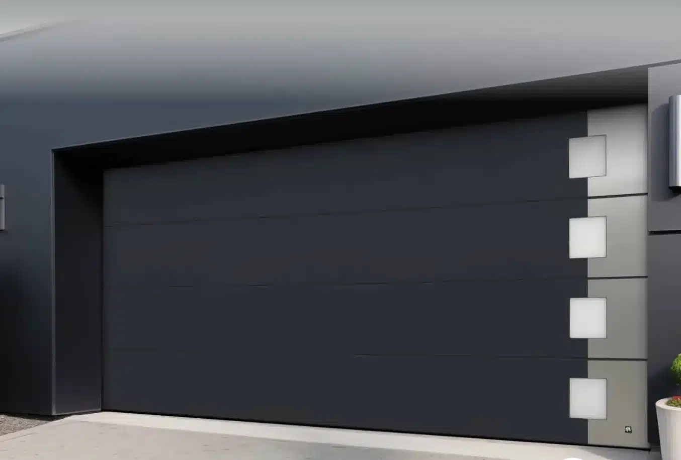 Ryterna Alumax custom modern garage door Saskatoon