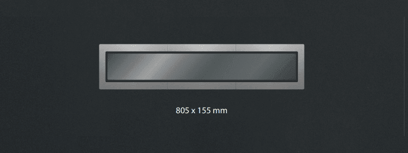 Rectangular stainless steel Ryterna windows